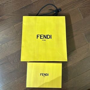 Fendi paper bag and small box